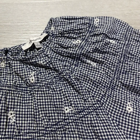Madewell Black and White Gingham Blouse - Picture 4 of 13
